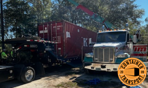 40ft container on trailer