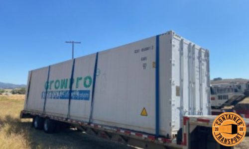 Shipping a 40ft HC container filled with equipment.